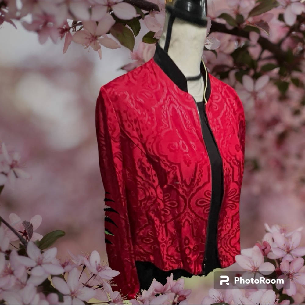 Jessica Howard vintage Asian silk jacket